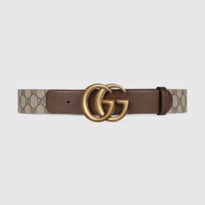 구찌 더블 G 버클 GG 벨트 브라운 2color