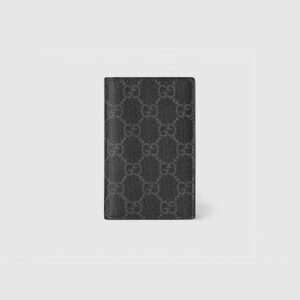 구찌 GG 엠블럼 롱 카드 케이스 블랙 821209