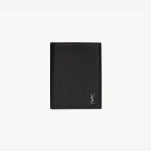 세인트로랑 미니 카산드라 카드지갑 블랙/은장