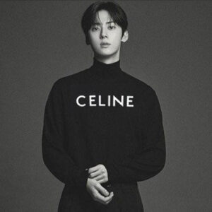 [국내배송/당일출고] 셀린느 클래식 로고 터틀넥 블랙 (황민현,조이현 착용)